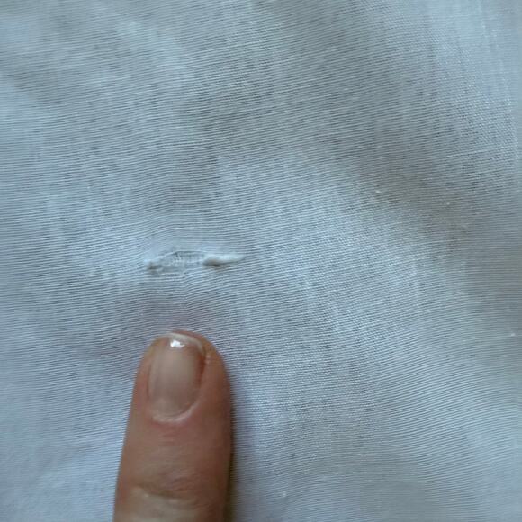 Vintage Sliperfection White Cotton Blend Slip Dress Adjustable Straps Size 36 - Picture 12 of 12